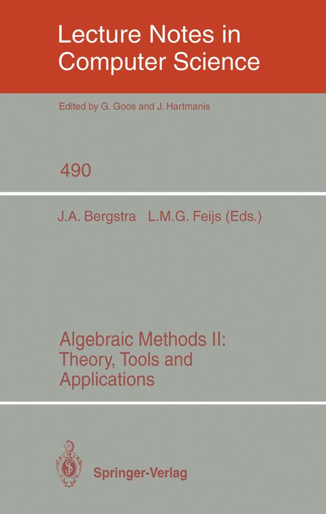 Produktbild: Algebraic Methods II: Theory, Tools and Applications