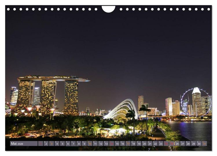 Produktbild: Singapur. Stadt der Superlative (Wandkalender 2026 DIN A4 quer), CALVENDO Monatskalender
