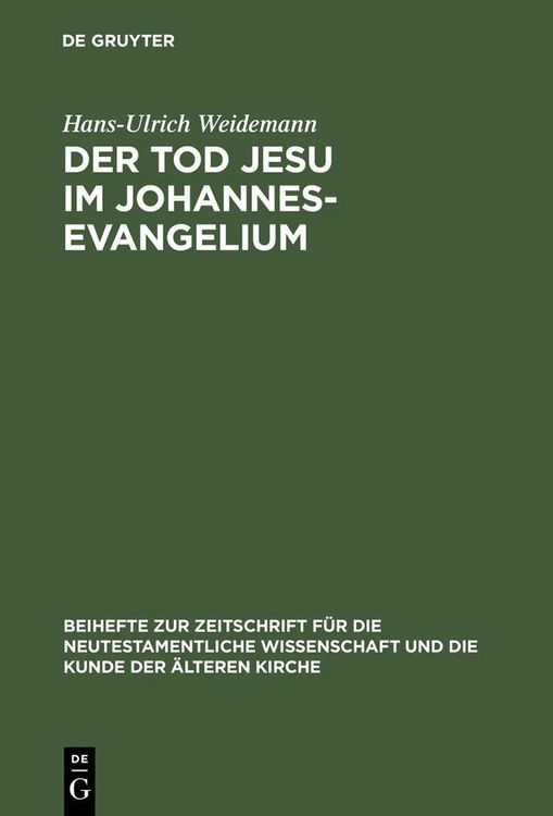Produktbild: Der Tod Jesu im Johannesevangelium