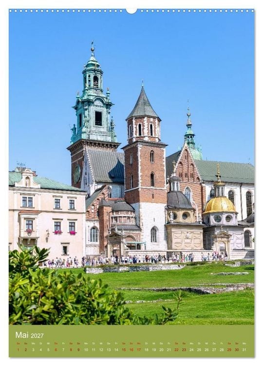 Produktbild: Zeitloses Krakau. Zwischen K&ouml;nigen, Kirchen und Kopfsteinpflaster (hochwertiger Premium Wandkalender 2027 DIN A2 hoch), Kunstdruck in Hochglanz