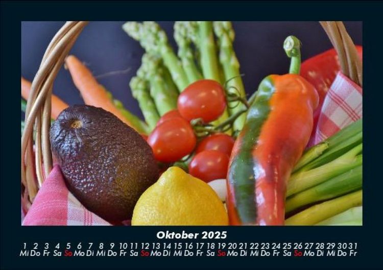 Produktbild: Gem&uuml;sekalender 2025 Fotokalender DIN A5