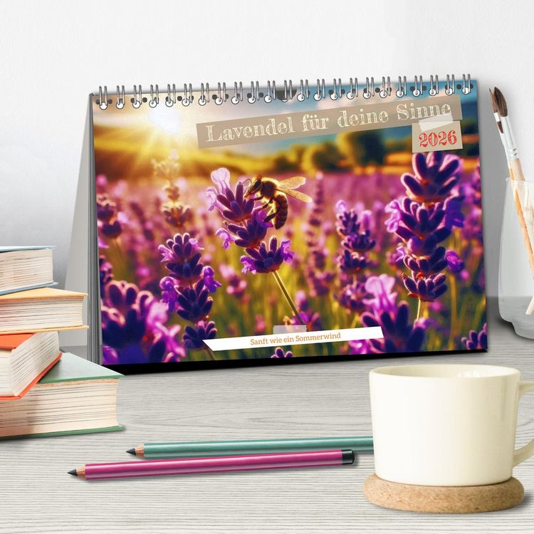 Produktbild: Lavendel f&uuml;r deine Sinne (Tischkalender 2026 DIN A5 quer), CALVENDO Monatskalender