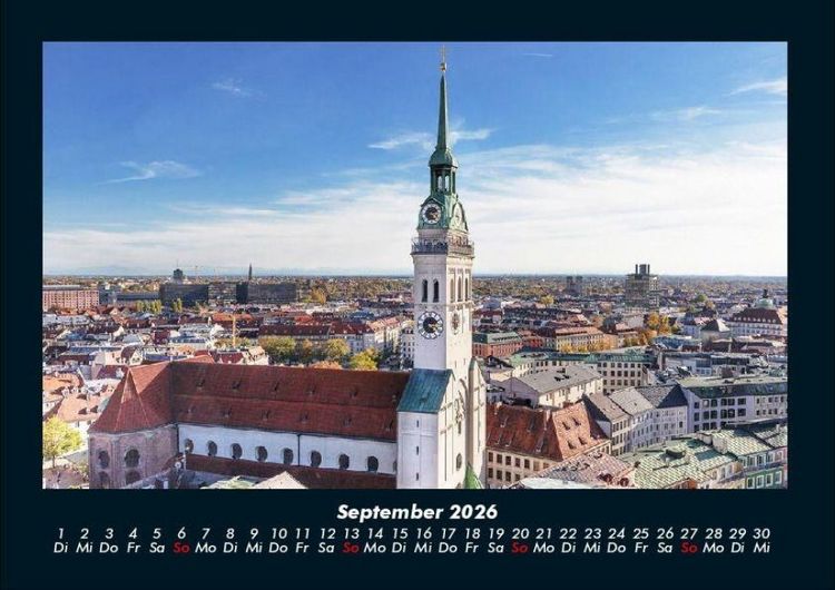 Produktbild: M&uuml;nchen 2026 Fotokalender DIN A4