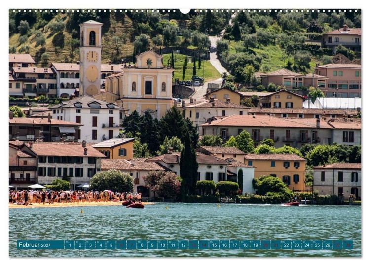 Produktbild: Iseo-See (Wandkalender 2027 DIN A2 quer), CALVENDO Monatskalender