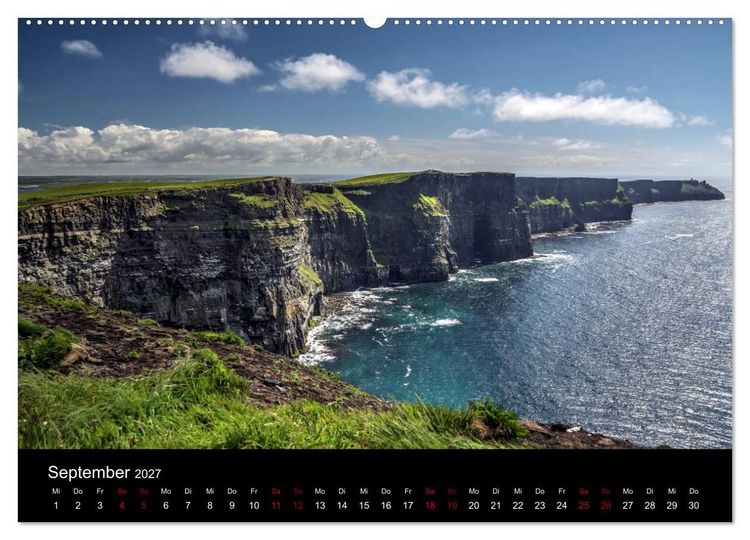 Produktbild: Irland - Rauhe K&uuml;ste und Wilde Natur (Wandkalender 2027 DIN A2 quer), CALVENDO Monatskalender