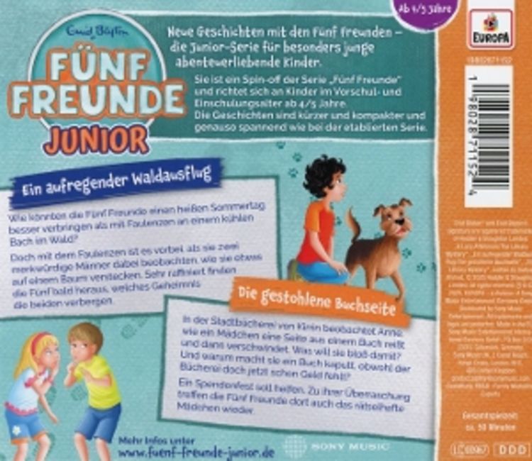 Produktbild: Fünf Freunde Junior 10: Ein aufregender Waldausflug / Die gestohlene Buchseite