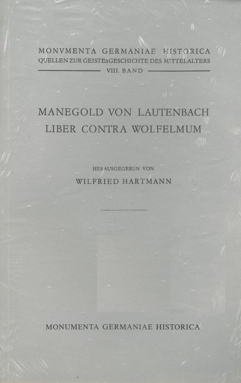 Produktbild: Manegold von Lautenbach, Liber contra Wolfelmum