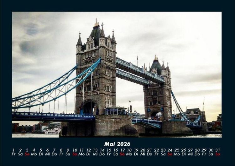 Produktbild: London 2026 Fotokalender DIN A4