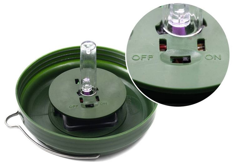 Produktbild: Gardigo Solar Insektenfalle Lockstoff, LED-Licht Wespenfalle (&Oslash; x H) 93 mm x 117 mm Gr&uuml;n 1 St.