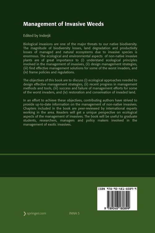 Produktbild: Management of Invasive Weeds