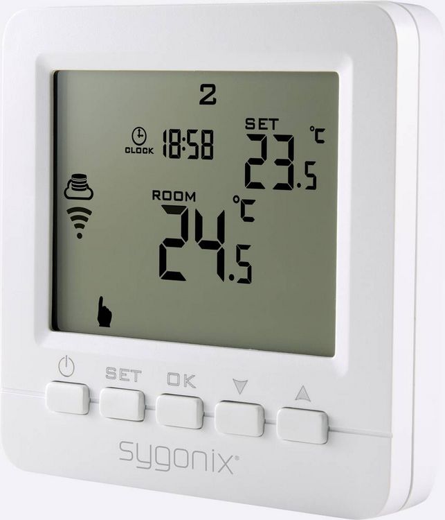 Produktbild: Sygonix SY-4500820 Funk-Raumthermostat Unterputz Wochenprogramm 1St.