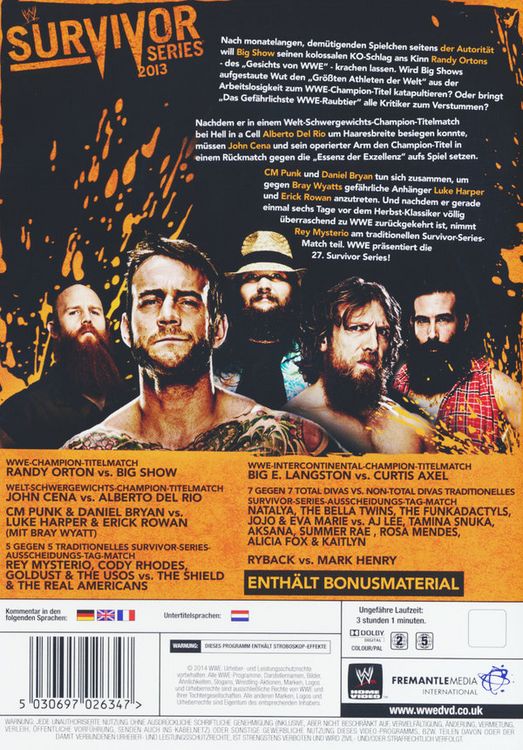 Produktbild: Survivor Series 2013