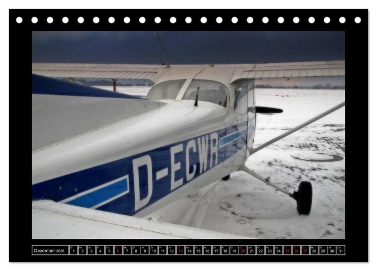 Produktbild: Farbe rund ums Flugzeug! (Tischkalender 2026 DIN A5 quer), CALVENDO Monatskalender