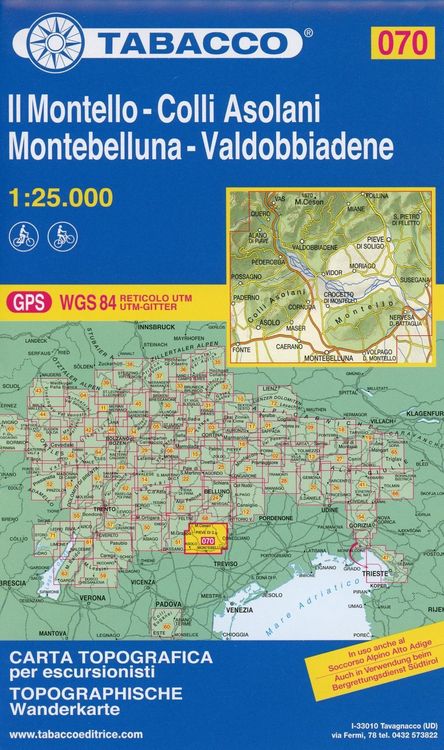 Produktbild: Il Montello, Colli Asolani, Montebelluna, Valdobbiadene 1:25
