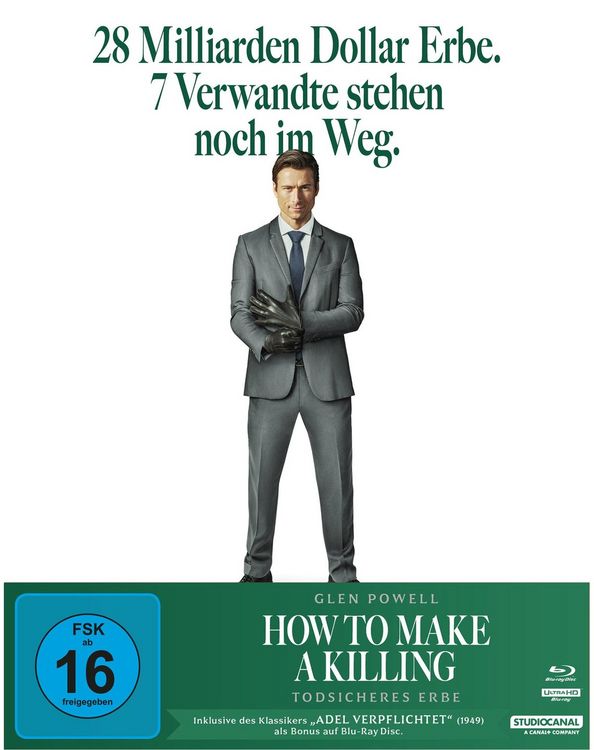 Produktbild: How to Make a Killing - Todsicheres Erbe (Mediabook, 4K-UHD+2 Blu-rays)