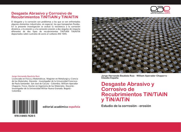 Produktbild: Desgaste Abrasivo y Corrosivo de Recubrimientos TiN/TiAlN y TiN/AlTiN