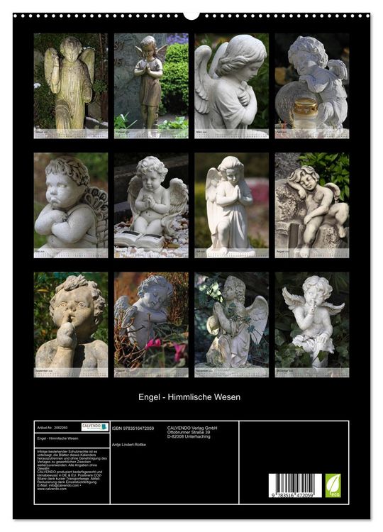 Produktbild: Engel - Himmlische Wesen (hochwertiger Premium Wandkalender 2026 DIN A2 hoch), Kunstdruck in Hochglanz