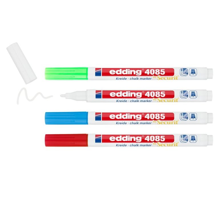 Produktbild: Edding Kreidemarker 4085 basic 4er Set