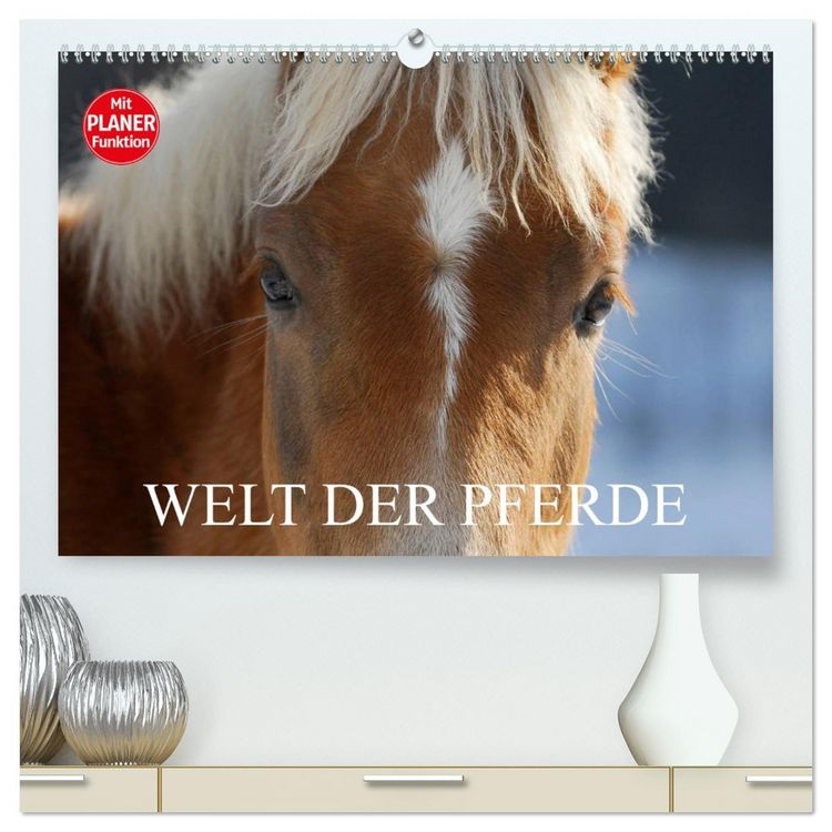 Produktbild: Welt der Pferde (hochwertiger Premium Wandkalender 2026 DIN A2 quer), Kunstdruck in Hochglanz