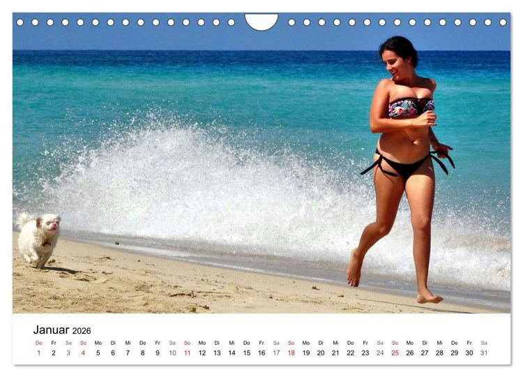 Produktbild: Meeres-Lust - Strandnixen in Kuba (Wandkalender 2026 DIN A4 quer), CALVENDO Monatskalender