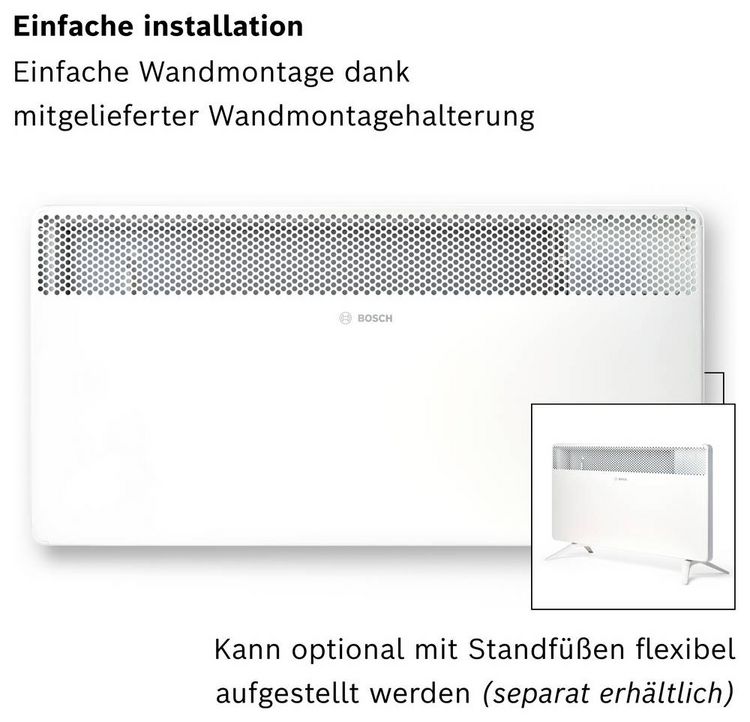 Produktbild: Bosch Home Comfort 7738345647 HC4000-25 Konvektor 2500W Wei&szlig;