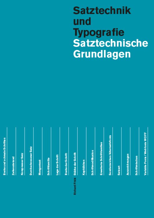 Produktbild: Satztechnische Grundlagen