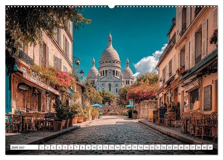 Produktbild: Bonjour, Kaffee! Bonjour, Paris! (Wandkalender 2027 DIN A2 quer), CALVENDO Monatskalender