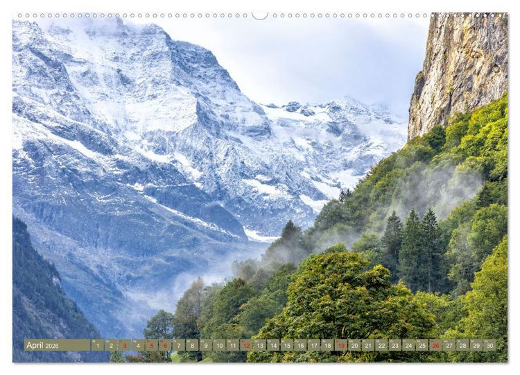 Produktbild: Schweizer Panorama - Von den Alpen bis zu den Seen (Wandkalender 2026 DIN A2 quer), CALVENDO Monatskalender