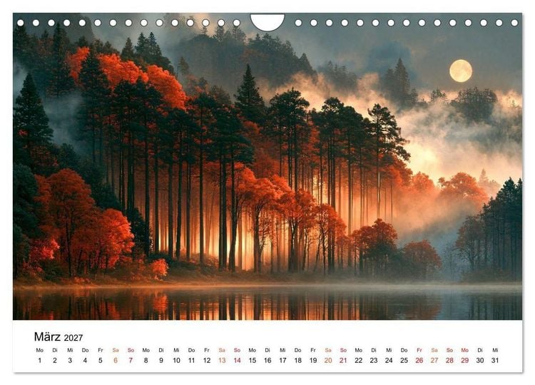Produktbild: Zeitreise Natur (Wandkalender 2027 DIN A4 quer), CALVENDO Monatskalender
