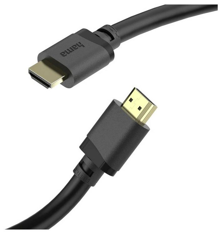 Produktbild: Hama HDMI Anschlusskabel HDMI-A Stecker 2m Schwarz 00202031 8K UHD, eARC HDMI-Kabel