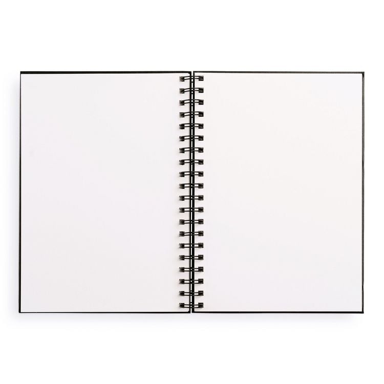 Produktbild: Sketchbook 7 X 10 Black Spiral Hardcover Mixed Media Sketchbook for Drawing