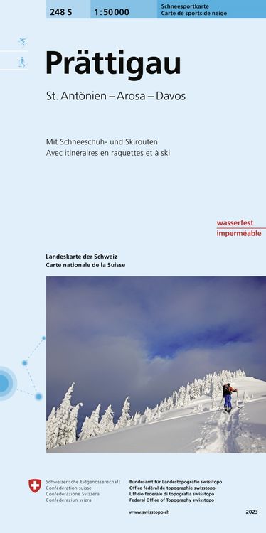 Produktbild: Swisstopo 1 : 50 000 Pr&auml;ttigau Ski