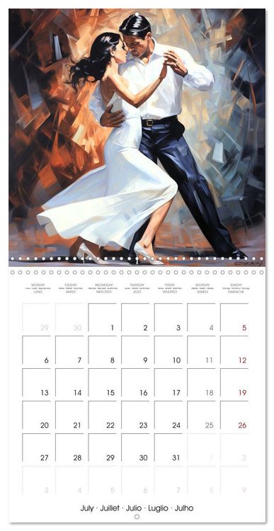 Produktbild: Danse passion (Calendrier mural carr&eacute; 2026 30x30 cm) Calendrier double avec une page pour vos prises de notes