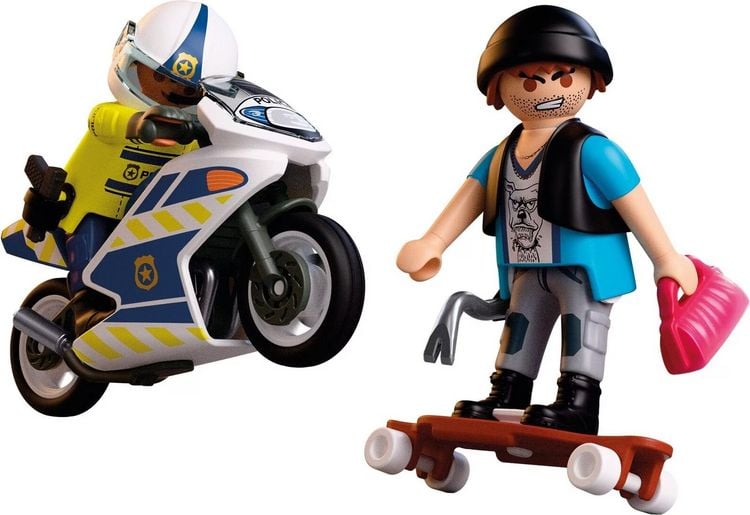 Produktbild: PLAYMOBIL 72079 Verfolgungsjagd mit Motorrad