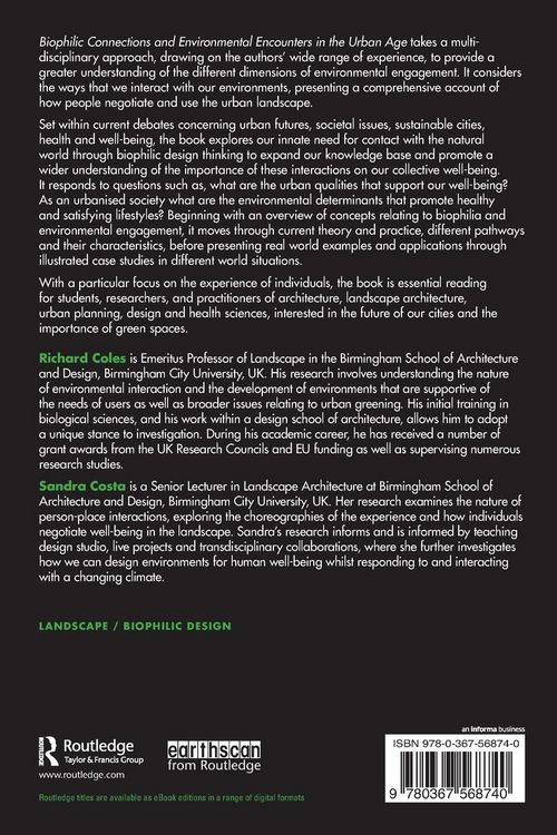 Produktbild: Biophilic Connections and Environmental Encounters in the Urban Age