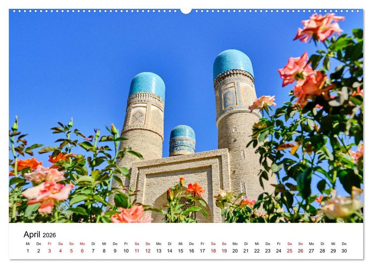 Produktbild: Zentralasien - Entlang der alten Seidenstra&szlig;e (hochwertiger Premium Wandkalender 2026 DIN A2 quer), Kunstdruck in Hochglanz
