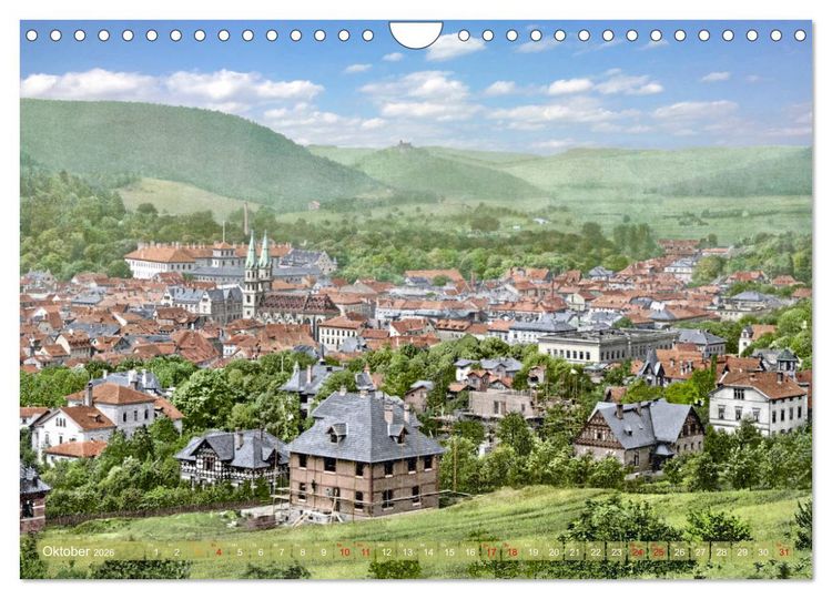Produktbild: Th&uuml;ringen um das Jahr 1900 &ndash; Fotos neu restauriert und detailcoloriert. (Wandkalender 2026 DIN A4 quer), CALVENDO Monatskalender