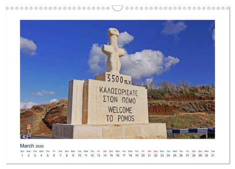 Produktbild: Cyprus (Wall Calendar 2026 DIN A3 landscape), CALVENDO 12 Month Wall Calendar