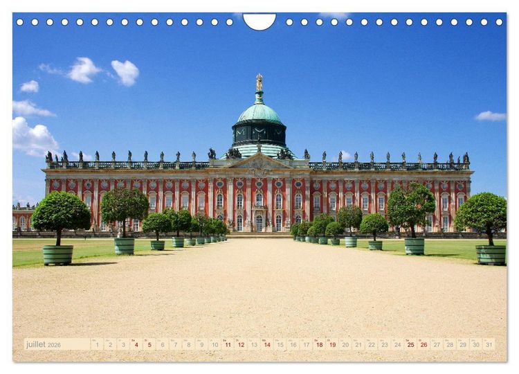 Produktbild: Potsdam - Visite de la magnifique cit&eacute; au sud-ouest de Berlin (Calendrier mural 2026 DIN A4 vertical), CALVENDO calendrier mensuel