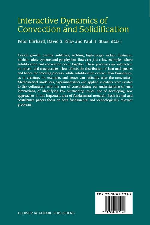 Produktbild: Interactive Dynamics of Convection and Solidification