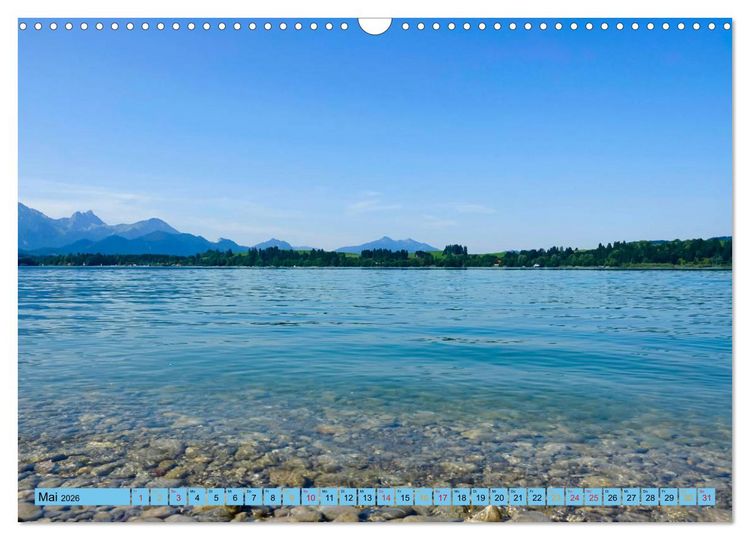 Produktbild: Sch&ouml;ner Forggensee (Wandkalender 2026 DIN A3 quer), CALVENDO Monatskalender