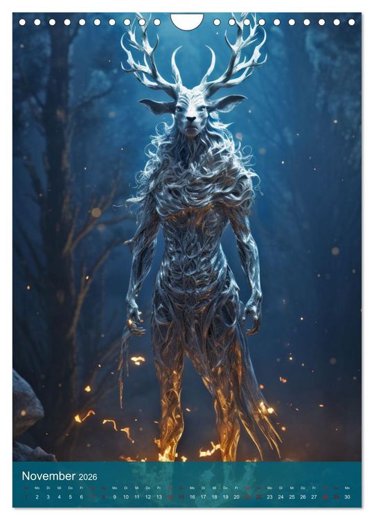 Produktbild: Fabelwesen (Wandkalender 2026 DIN A4 hoch), CALVENDO Monatskalender
