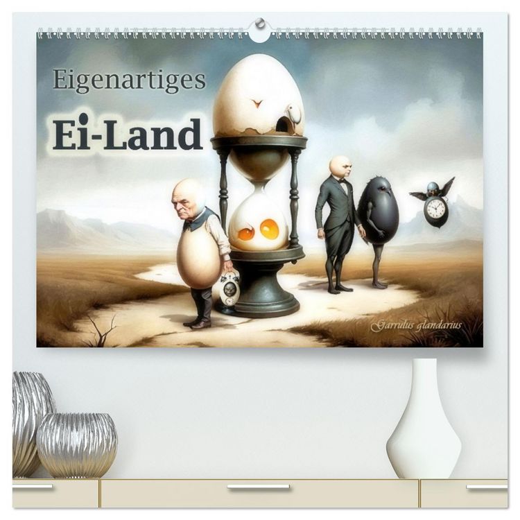 Produktbild: Eigenartiges Ei-Land (hochwertiger Premium Wandkalender 2026 DIN A2 quer), Kunstdruck in Hochglanz