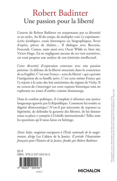 Produktbild: Robert Badinter : une passion pour la libert&eacute;