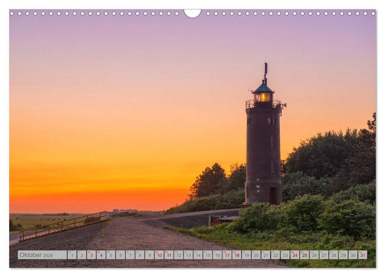 Produktbild: Leuchtt&uuml;rme - W&auml;chter der K&uuml;sten (Wandkalender 2026 DIN A3 quer), CALVENDO Monatskalender
