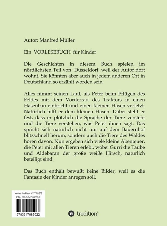 Produktbild: Das Vorlesebuch von Peter und den Tieren
