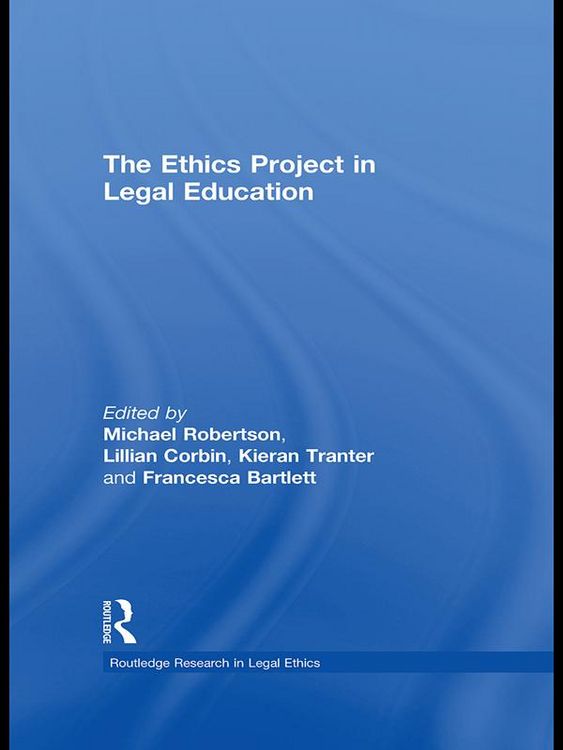 Produktbild: The Ethics Project in Legal Education