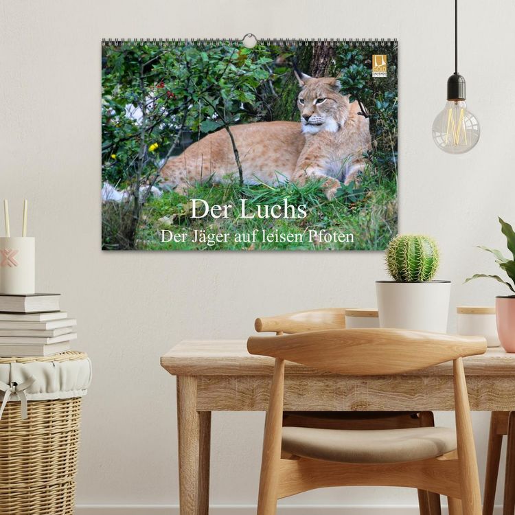 Produktbild: Der Luchs - Der J&auml;ger auf leisen Pfoten (Wandkalender 2026 DIN A3 quer), CALVENDO Monatskalender