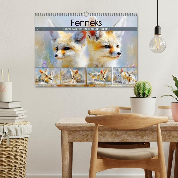 Produktbild: Fenneks. Kleine W&uuml;stenf&uuml;chse im Saharasand (Wandkalender 2027 DIN A3 quer), CALVENDO Monatskalender