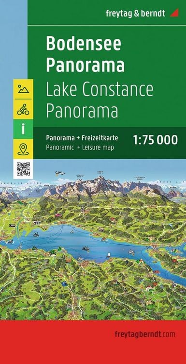 Produktbild: Freytag & berndt Stra&szlig;enkarte Bodensee Panorama 1:75.000